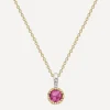 Dinny Hall Necklaces^22ct Gold-Plated Vermeil Silver January Garnet Birthstone Pendant Necklace