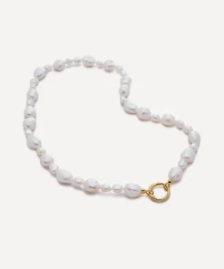 Monica Vinader Necklaces^18ct Gold-Plated Vermeil Silver Nura Mixed Pearl Necklace