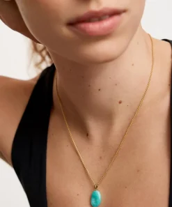 Monica Vinader Charms & Pendants^18ct Gold-Plated Vermeil Silver Aria Gemstone Pendant