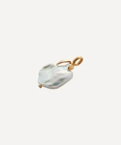 Monica Vinader Charms & Pendants^18ct Gold-Plated Vermeil Silver Keshi Pearl Pendant Charm