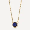 Astley Clarke Necklaces^18ct Gold-Plated Vermeil Silver Luna Lapis Pendant Necklace