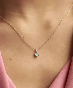Dinny Hall Necklaces^22ct Gold-Plated Vermeil Silver March Aquamarine Birthstone Pendant Necklace