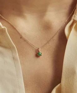 Dinny Hall Necklaces^22ct Gold-Plated Vermeil Silver May Emerald Birthstone Pendant Necklace