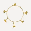 Alex Monroe Bracelets^22ct Gold-Plated Wildflower Medley Charm Bracelet