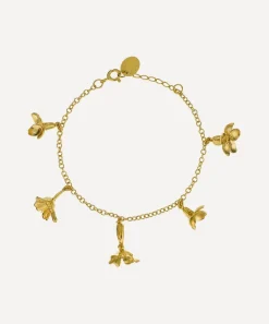 Alex Monroe Bracelets^22ct Gold-Plated Wildflower Medley Charm Bracelet