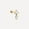 Maria Tash Earrings|Earrings^18ct 4mm and 3mm Invisible Set Triangle Diamond Dangle Threaded Earring