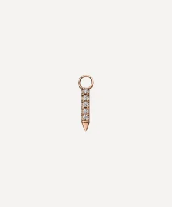 Maria Tash Charms & Pendants|Charms & Pendants^18ct 7mm Black and White Diamond Eternity Bar Charm