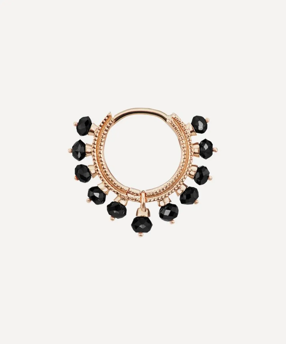 Maria Tash Earrings|Earrings^18ct 8mm Black Diamond Coronet Hoop Earring