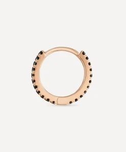 Maria Tash Rings|Earrings^18ct 8mm Black Diamond Eternity Hoop Earring