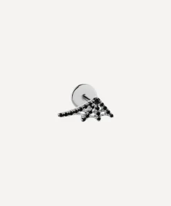 Maria Tash Earrings|Earrings^18ct 10mm Black Diamond Web Threaded Stud Earring Right