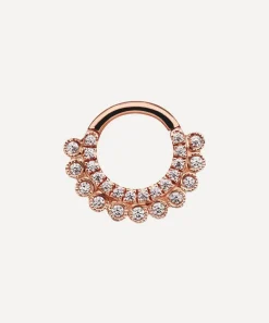 Maria Tash Earrings|Earrings^14ct 8mm Cubic Zirconia Apsara Hoop Earring