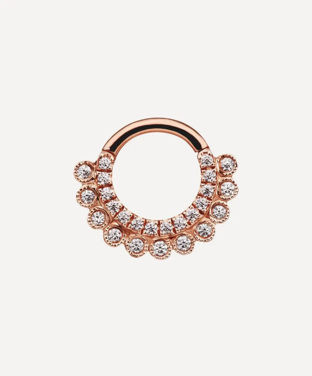 Maria Tash Earrings|Earrings^14ct 8mm Cubic Zirconia Apsara Hoop Earring