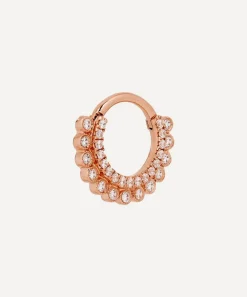 Maria Tash Earrings|Earrings^14ct 8mm Cubic Zirconia Apsara Hoop Earring