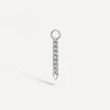 Maria Tash Charms & Pendants|Charms & Pendants^18ct 11mm Diamond and Emerald Eternity Bar Charm
