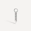 Maria Tash Charms & Pendants|Charms & Pendants^18ct 7mm Diamond and Emerald Eternity Bar Charm