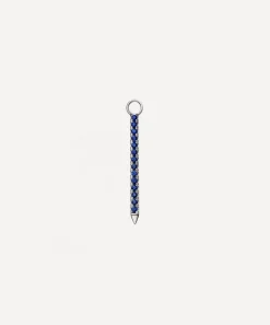 Maria Tash Charms & Pendants|Charms & Pendants^18ct 18mm Diamond and Sapphire Eternity Bar Charm