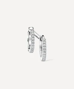 Maria Tash Earrings|Earrings^14ct 8mm Diamond Double Linked Eternity Hoop Earring Right