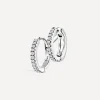 Maria Tash Earrings|Earrings^14ct 8mm Diamond Double Linked Eternity Hoop Earring Left