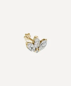 Maria Tash Earrings|Earrings^18ct 6mm Diamond Engraved Lotus Threaded Stud Earring