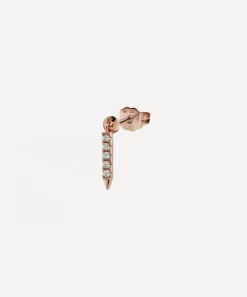 Maria Tash Earrings|Earrings^18ct 7mm Diamond Eternity Bar Charm Stud Earring