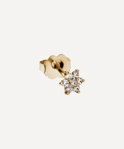 Maria Tash Earrings|Earrings^18ct 4.5mm Diamond Flower Stud Earring