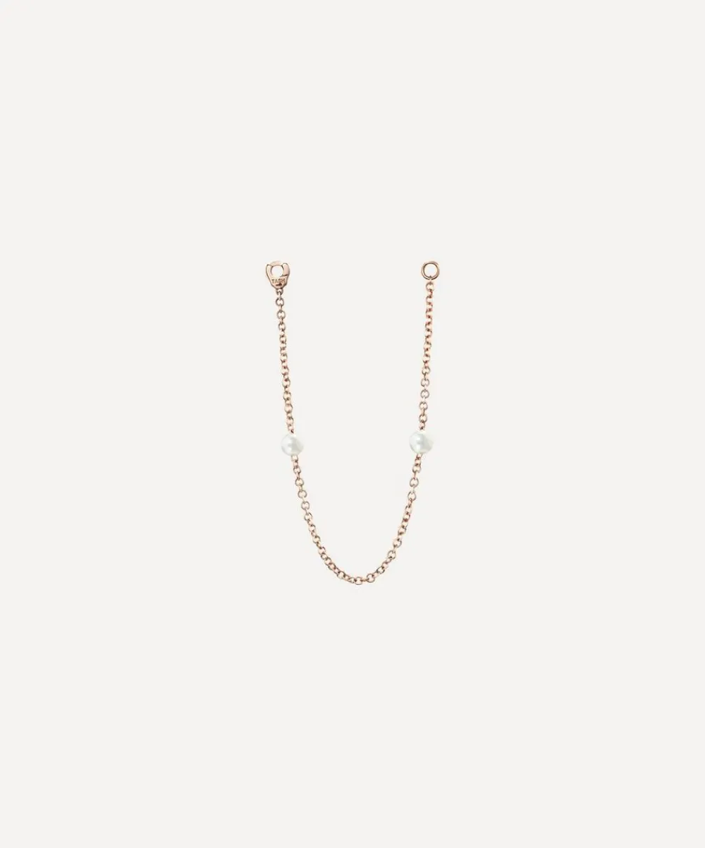 Maria Tash Charms & Pendants|Charms & Pendants^14ct 76mm Double Pearl Chain Connecting Charm