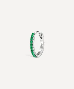Maria Tash Earrings|Earrings^14ct 8mm Emerald Eternity Hoop Earring