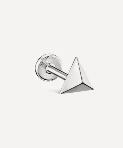 Maria Tash Earrings|Earrings^14ct 7mm Faceted Triangle Threaded Stud Earring