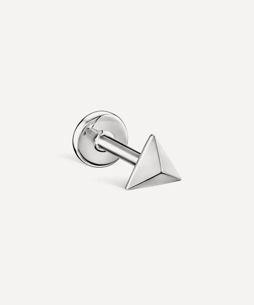 Maria Tash Earrings|Earrings^14ct 3.5mm Faceted Triangle Threaded Stud Earring