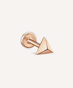 Maria Tash Earrings|Earrings^14ct 5mm Faceted Triangle Threaded Stud Earring