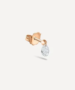 Maria Tash Earrings|Earrings^18ct 4mm Floating Pear Diamond Charm Stud Earring