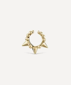 Maria Tash Earrings|Earrings^14ct 6.5mm Granulated Triple Short Spike Tash Cuff Earring