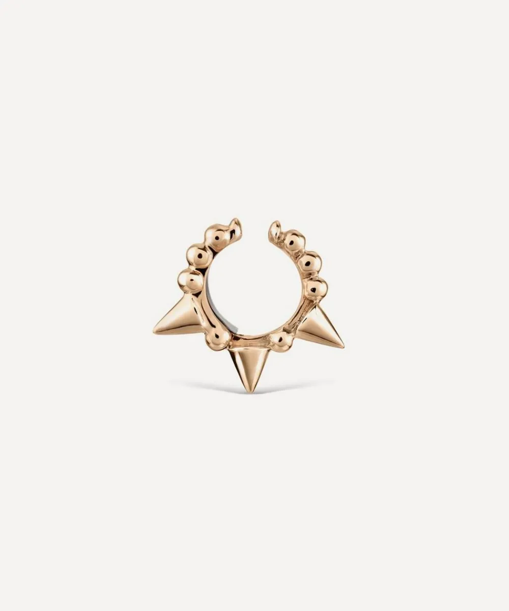Maria Tash Earrings|Earrings^14ct 6.5mm Granulated Triple Short Spike Tash Cuff Earring