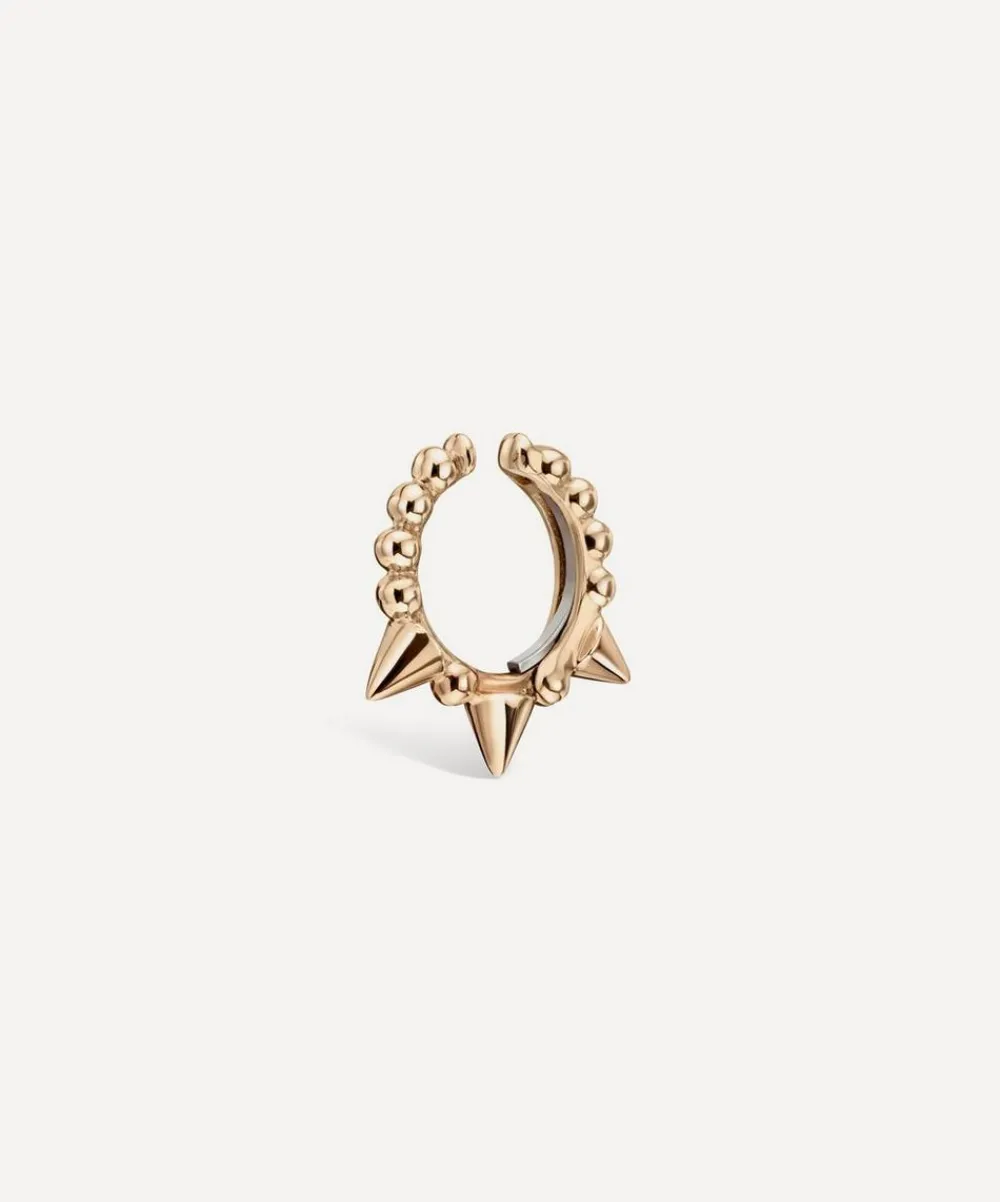 Maria Tash Earrings|Earrings^14ct 8mm Granulated Triple Short Spike Tash Cuff Earring