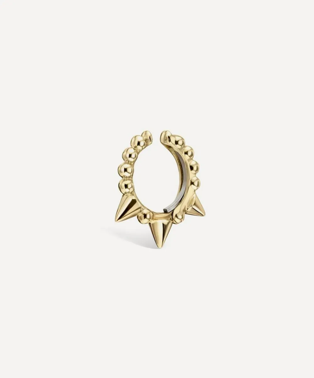 Maria Tash Earrings|Earrings^14ct 8mm Granulated Triple Short Spike Tash Cuff Earring