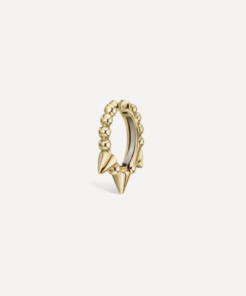 Maria Tash Earrings|Earrings^14ct 8mm Granulated Triple Short Spike Tash Cuff Earring
