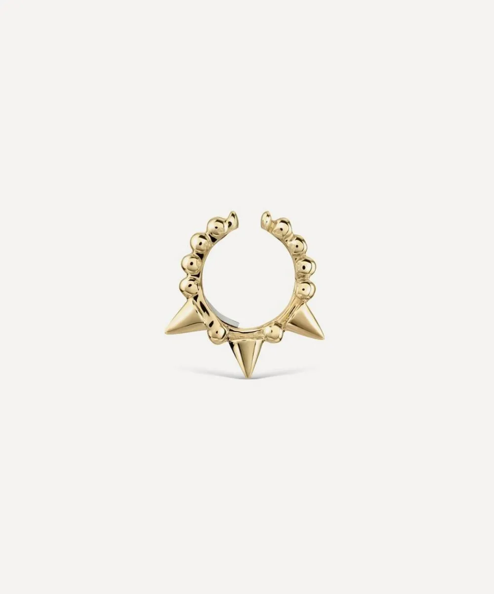 Maria Tash Earrings|Earrings^14ct 8mm Granulated Triple Short Spike Tash Cuff Earring