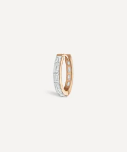 Maria Tash Earrings|Earrings^18ct 9.5mm Invisible Set Baguette Diamond Eternity Hoop Earring
