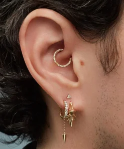 Maria Tash Earrings|Earrings^18ct 9.5mm Invisible Set Diamond Eternity Hoop Earring
