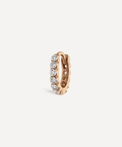 Maria Tash Earrings|Earrings^18ct 6.5mm Invisible Set Diamond Eternity Hoop Earring