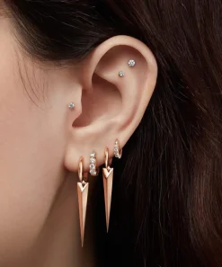 Maria Tash Earrings|Earrings^18ct 6.5mm Invisible Set Diamond Eternity Hoop Earring