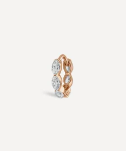 Maria Tash Earrings|Earrings^18ct 6.5mm Invisible Set Diamond Marquise Eternity Hoop Earring