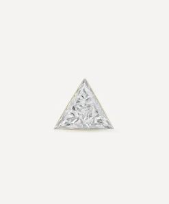 Maria Tash Earrings|Earrings^18ct 5mm Invisible Set Triangle Diamond Threaded Stud Earring