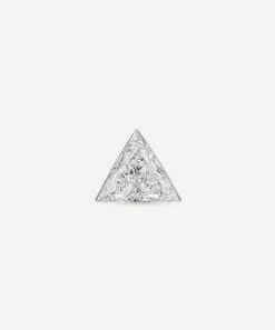 Maria Tash Earrings|Earrings^18ct 4mm Invisible Set Triangle Diamond Stud Earring
