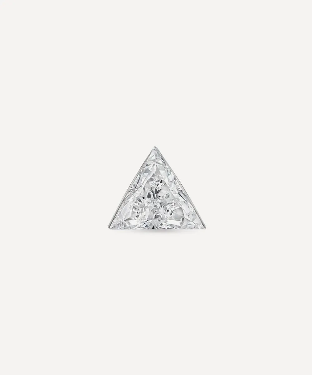 Maria Tash Earrings|Earrings^18ct 4mm Invisible Set Triangle Diamond Stud Earring