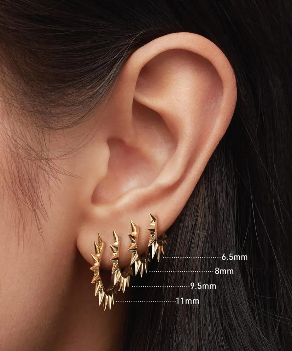 Maria Tash Earrings|Earrings^14ct 11mm Metal Mohawk Hoop Earring