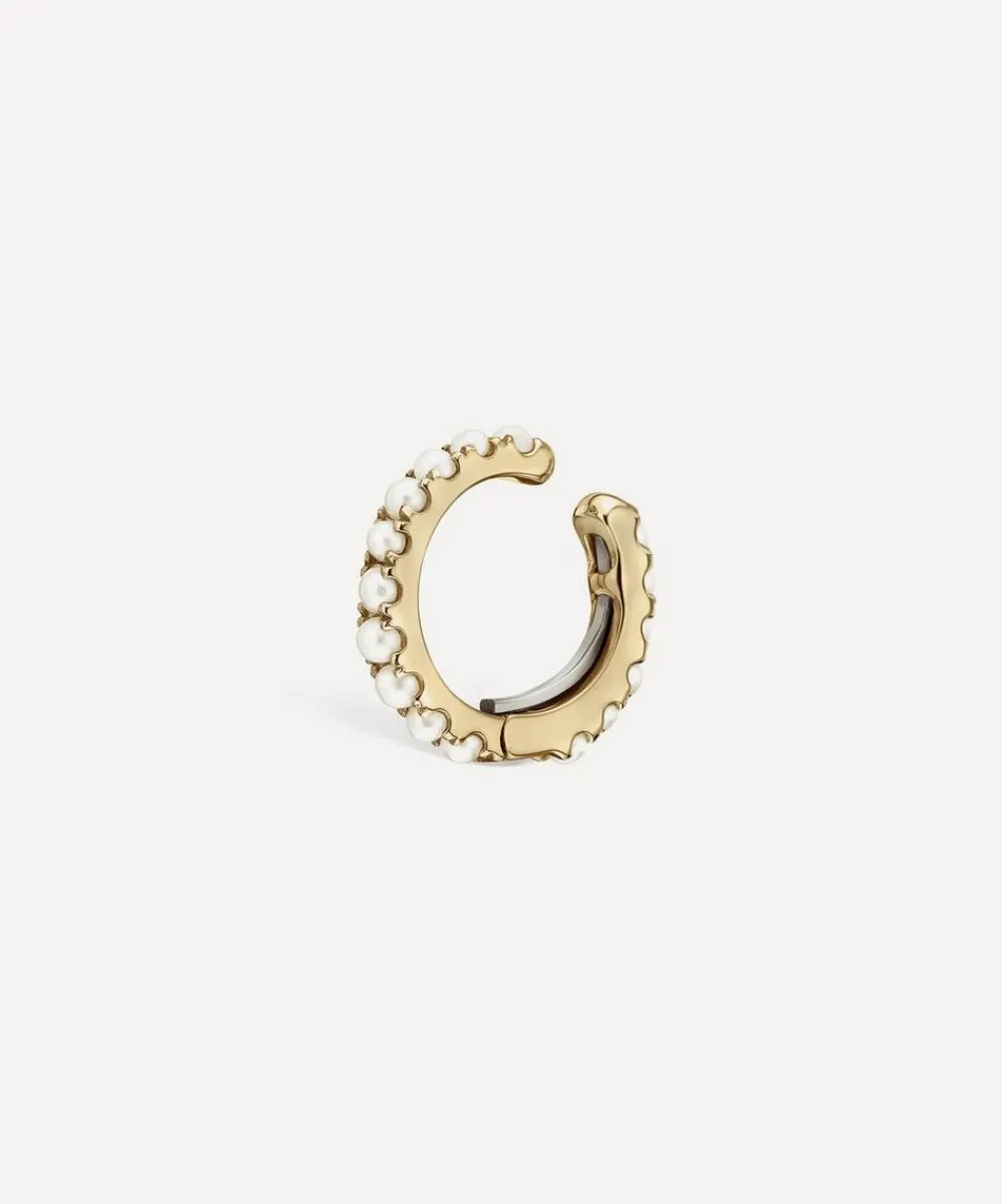 Maria Tash Earrings|Earrings^14ct 8mm Pearl Eternity Tash Cuff Earring