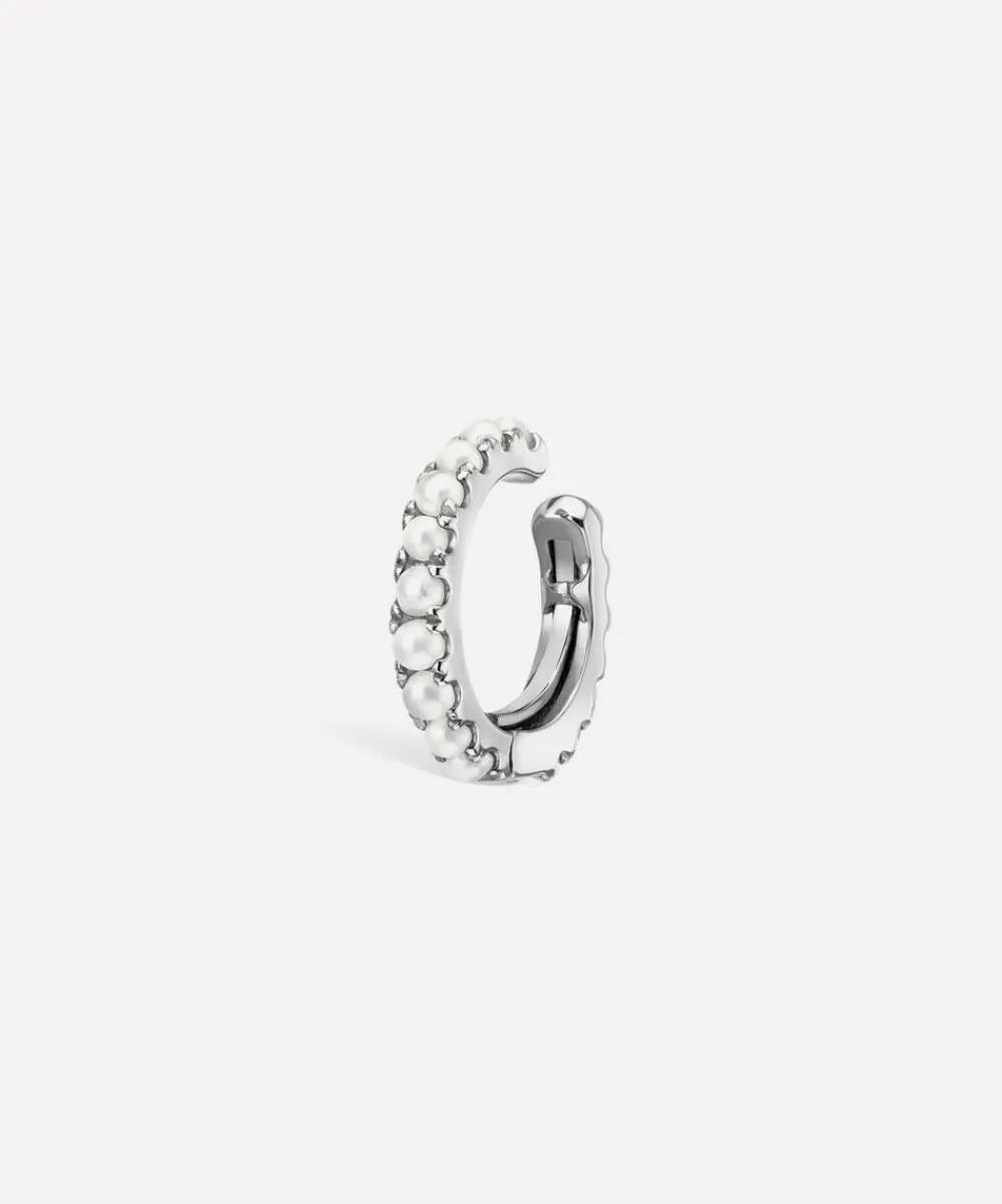 Maria Tash Earrings|Earrings^14ct 8mm Pearl Eternity Tash Cuff Earring