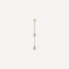 Maria Tash Charms & Pendants|Charms & Pendants^18ct 32mm Pendulum Charm Scalloped Set Pear and Round Diamond