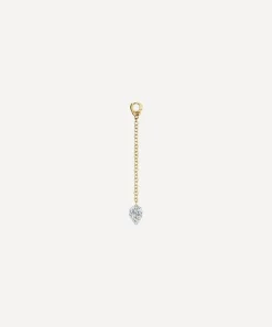 Maria Tash Charms & Pendants|Charms & Pendants^18ct 20mm Pendulum Charm with Pear Diamond